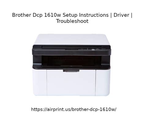 Brother Dcp 1610w Setup - Instructions | Driver | Troubleshoot ...