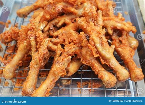 Crispy Deep Fried Chicken Feet Stock Image - Image of booth, crispy ...