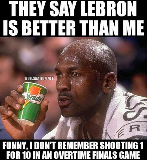 Michael Jordan - Lebron James Meme