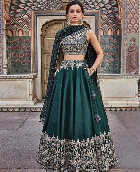 Designer Green Lehenga Choli for Women Party Wear Bollywood Lengha ...