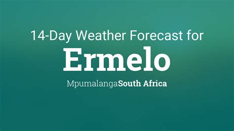 Ermelo, South Africa 14 day weather forecast