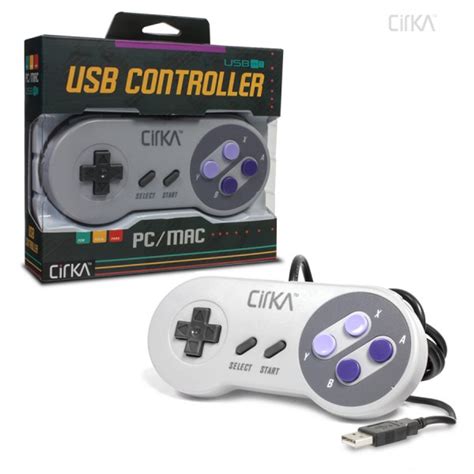 USB Super NES-Style Controller - CirKa - Stone Age Gamer