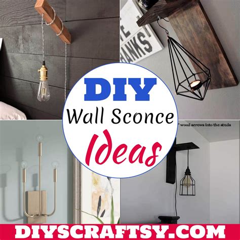 20 DIY Wall Sconce Ideas For Home - DIYsCraftsy