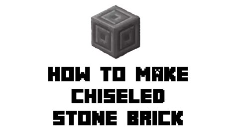 How To Get Chiseled Stone In Minecraft Recipe, How To Make Chiseled ...