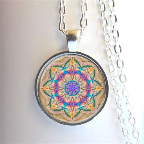 Mandala Pendant Mandala Art Necklace Mandala Jewelry - Etsy