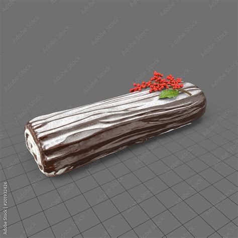 Yule log Stock 3D asset | Adobe Stock