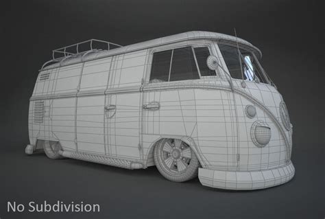 VW T1 Custom Bus 3D model | CGTrader