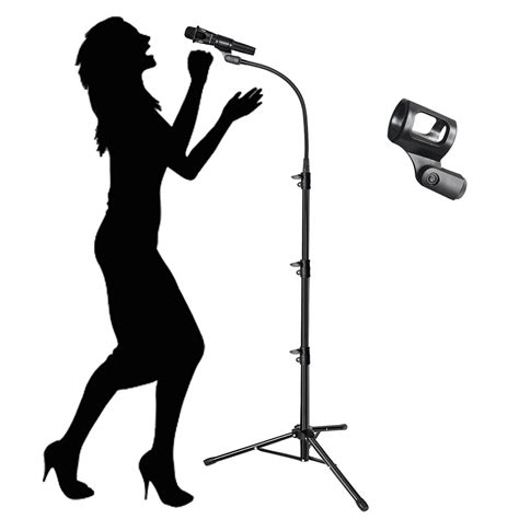 Buy Mic Stand Boom Microphone Stands Tripod Gooseneck Mic Arm Stand ...