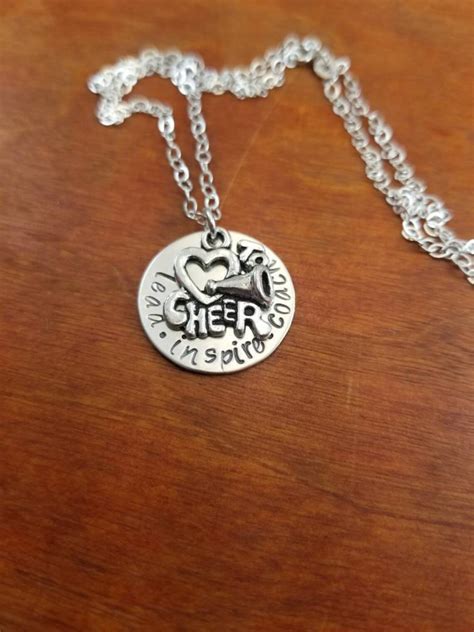 Cheer Coach Sterling Silver Necklace Cheer Lead Inspire Coach | Etsy