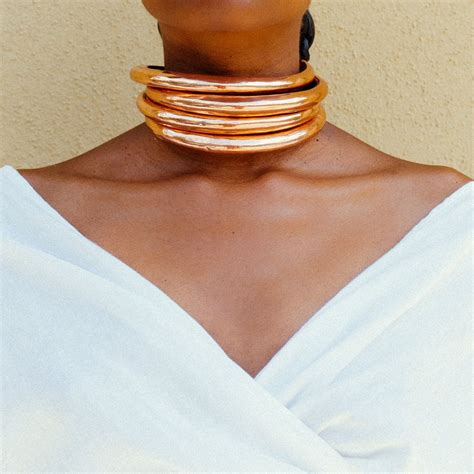 Luanda Copper NECK Cuff | Neck jewellery, Cuff jewelry, Modern chokers