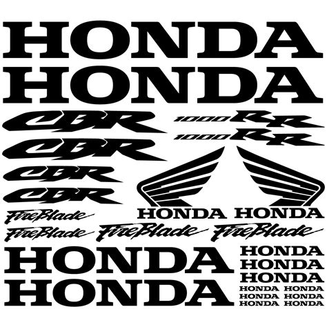 Wallstickers folies : Honda cbr 1000rr Decal Stickers kit