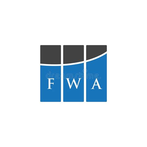 FWA Letter Logo Design on WHITE Background. FWA Creative Initials ...