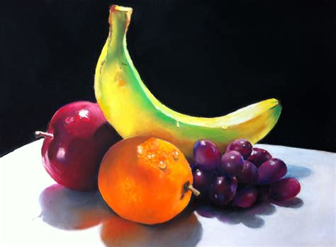 Nature's Bounty Fruit Pastel | Still Life Painting