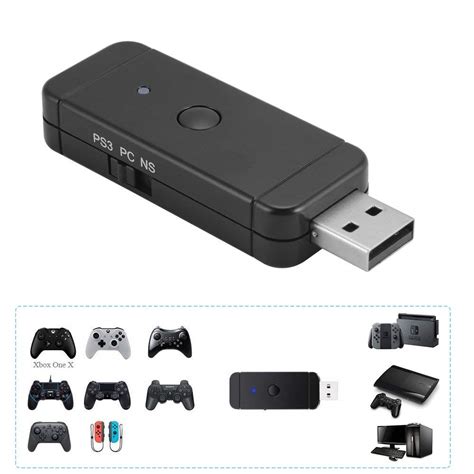 Wireless Controller Adapter Converter for PS4/PS5/Nintendo Switch/Xbox ...