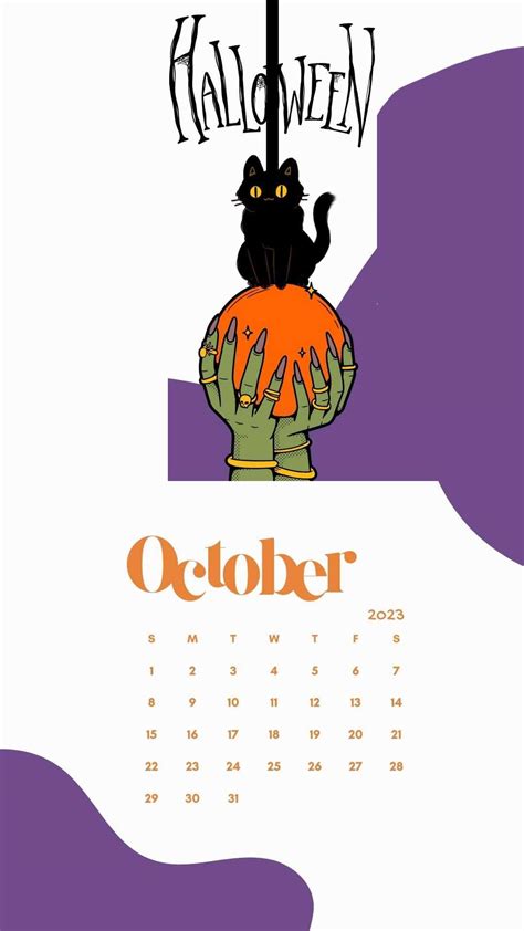 October Calendar Wallpaper 2023 - iXpap