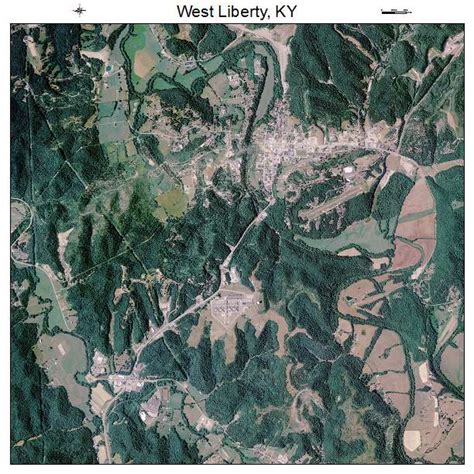 Aerial Photography Map of West Liberty, KY Kentucky