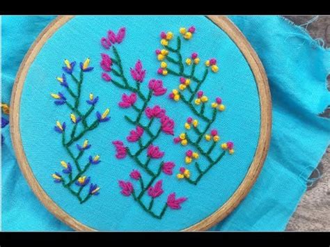 Double Feather Stitch Embroidery Designs - YouTube