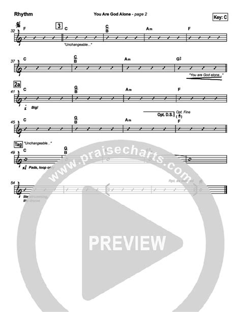 You Are God Alone Sheet Music PDF (Phillips Craig & Dean) - PraiseCharts