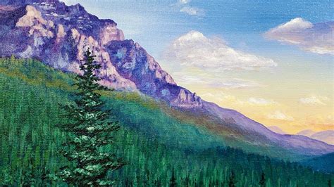 Paintings With Mountains Trees