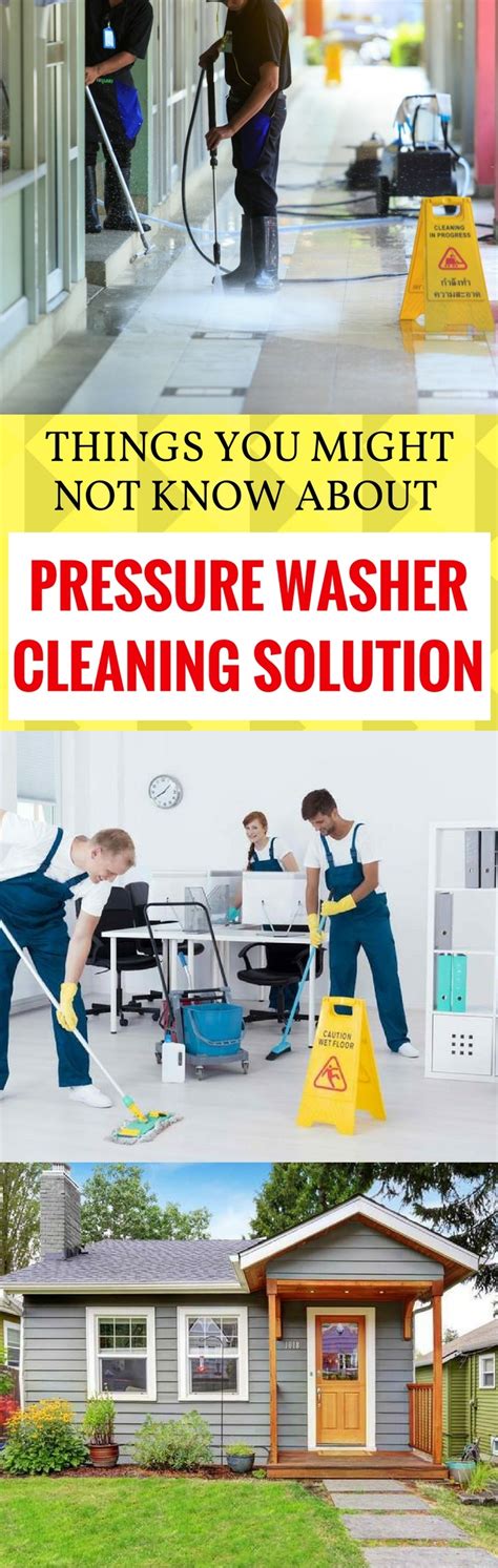 Things You Might Not Know About Pressure Washer Cleaning Solution