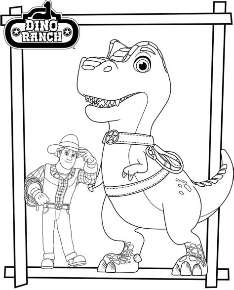 Blitz from Dino Ranch Coloring Page - Free Printable Coloring Pages for ...