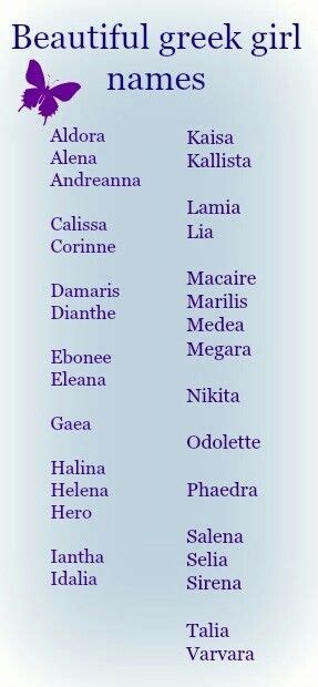 Beautiful, unusual greek girl names for writing, naming characters and ...