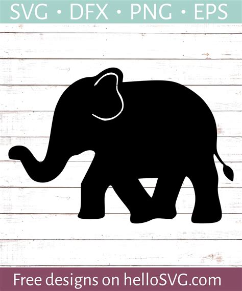 Walking Elephant SVG - Free SVG files | HelloSVG.com