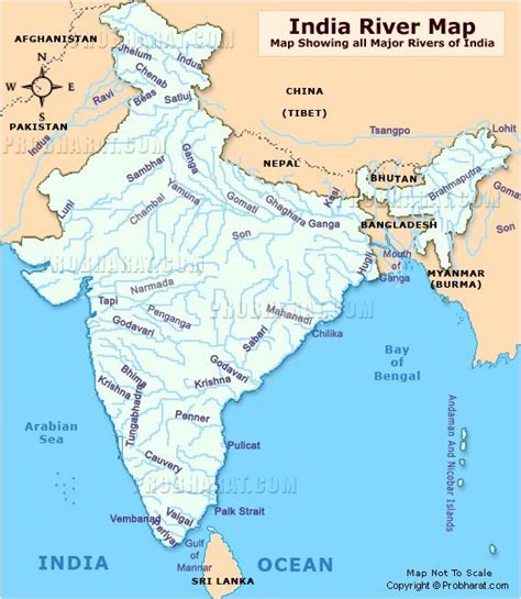 India River Map :: Rivers of India Map :: Map showing all Major Indian ...