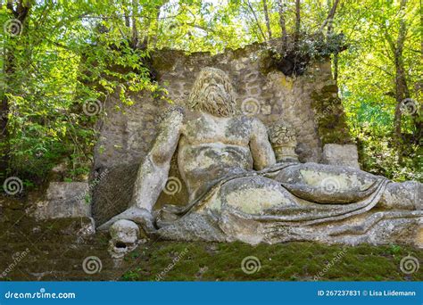 Mysterious Sculpture in Park of the Monsters Stock Image - Image of ...