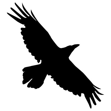 Flying Raven Silhouette at GetDrawings | Free download