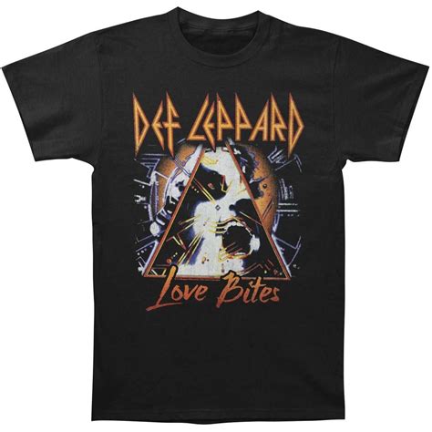 Officially licensed merch from Def Leppard Love Bites T-Shirt available ...