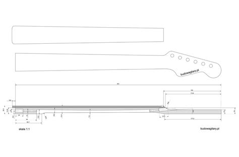 Fender Stratocaster Guitar Templates | Electric Herald 60s Model ...