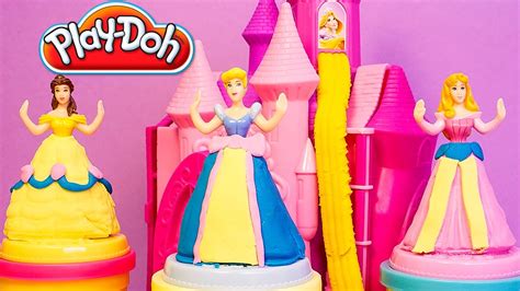 Play Doh Prettiest Princess Castle Playset Disney Princess Belle ...