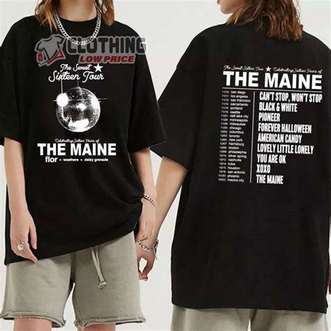 The Maine Tour Tour Dates Shirt, The Sweet Sixteen Tour Setlists 2023 ...