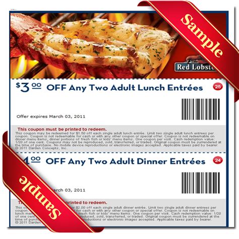 Red Lobster Printable Coupons