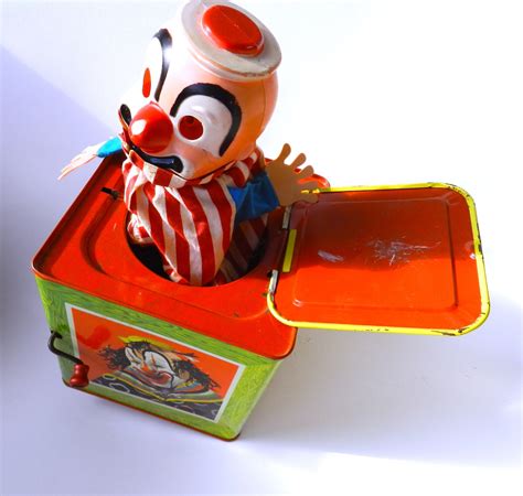 Vintage Clown // Clown Jack in the Box // Scary by TheRosesThorn