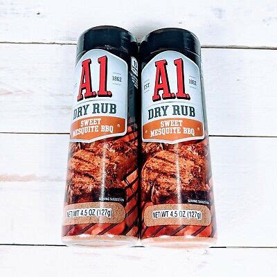 A1 Dry Rub Sweet Mesquite BBQ Seasoning 4.5 oz Discontinued Exp 05/2020 ...