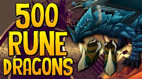 Runescape - Loot From 500 Rune Dragons - YouTube