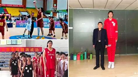 14 YO Zhang Ziyu Is 7-foot 5 Tall Girl And She Rocks Basketball - YouTube