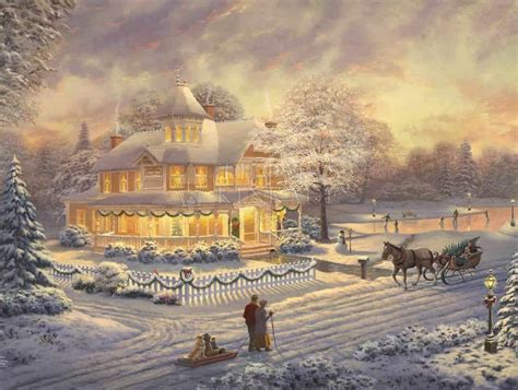 Victorian Christmas Paintings | Thomas Kinkade Carmel & Monterey