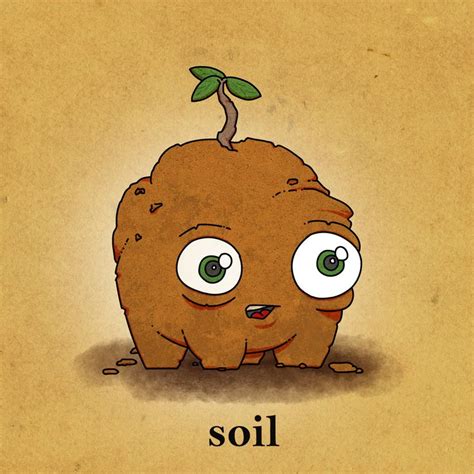 Meet Soil! #education #ecology #garden #earth #cartoon #illustration # ...