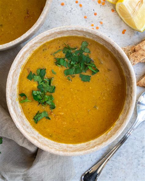 Arabic Lentil Soup - Six Hungry Feet