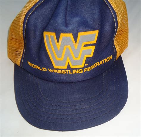 WWF vintage snapback trucker mesh hat cap Wrestlemania