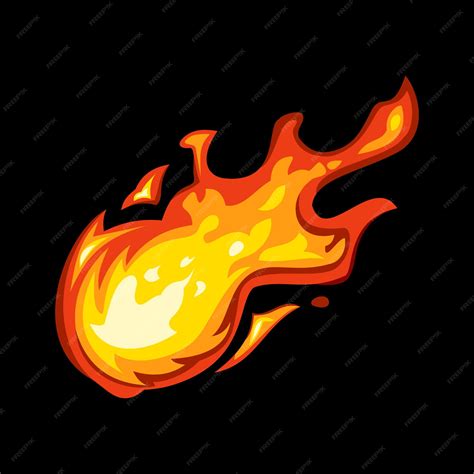 Premium Vector | Fireball premium art vector illustration