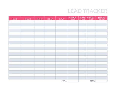 Lead Generation Sheet Template - prntbl.concejomunicipaldechinu.gov.co