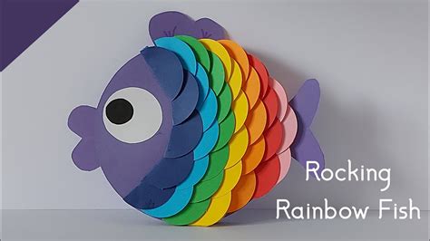 How To Make Rocking Rainbow Fish For Kids / Easy Paper Crafts / Nursery ...