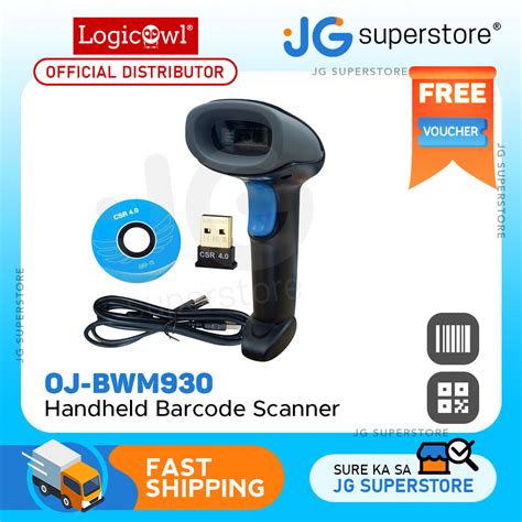 LogicOwl OJ-BWM930 1D 2D QR Code Handheld Bluetooth Barcode Scanner for ...