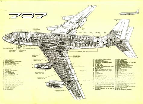 Cutaway of Boeing 707 airliner | David Rider | Flickr