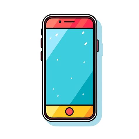 Premium Vector | A phone with a blue and yellow screen that says " the ...