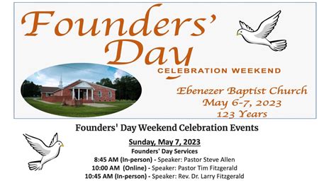 Founders Day Celebration | Ebenezer Baptist Church